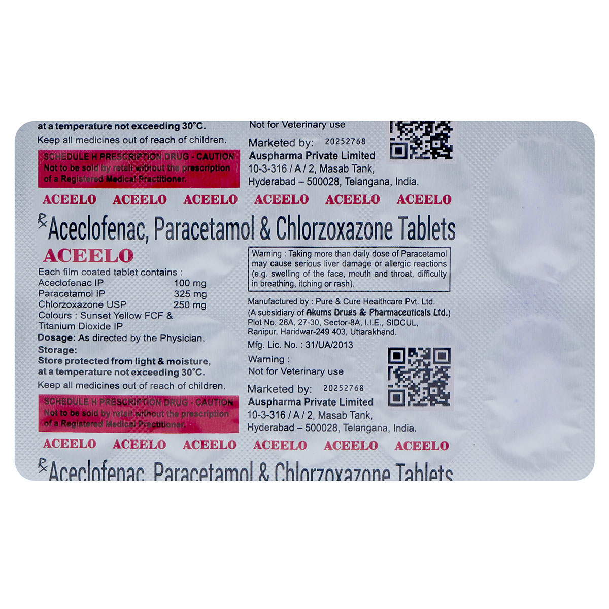 Aceelo Tablet 10's, Pack of 10 TabletS Aceelo Tablet 10's, Pack of 10 TabletS