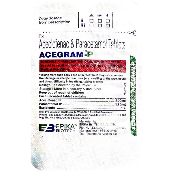 Acegram-P Tablet 10's