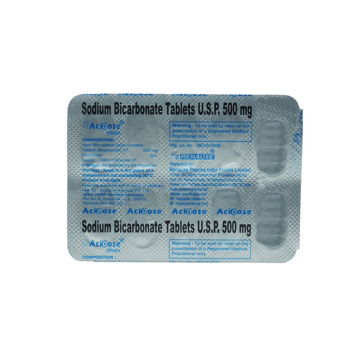 Acidose Tablet 10's, Pack of 10 TABLETS Acidose Tablet 10's, Pack of 10 TABLETS