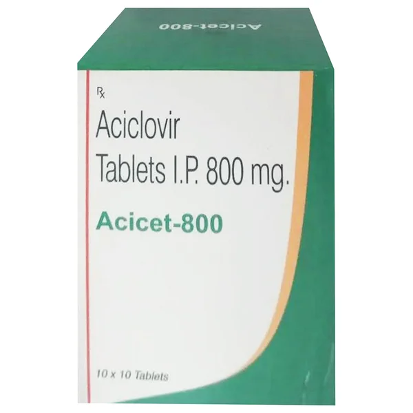 Acicet-800 Tablet 10's, Pack of 10
