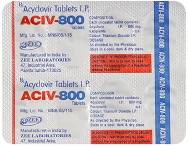 Aciv-800 Tablet 10's, Pack of 10