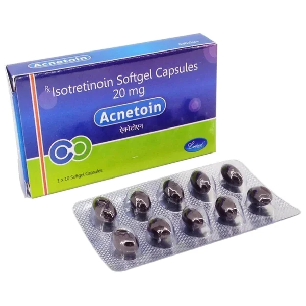 Acnetoin 20 mg Softgel Capsule 10's