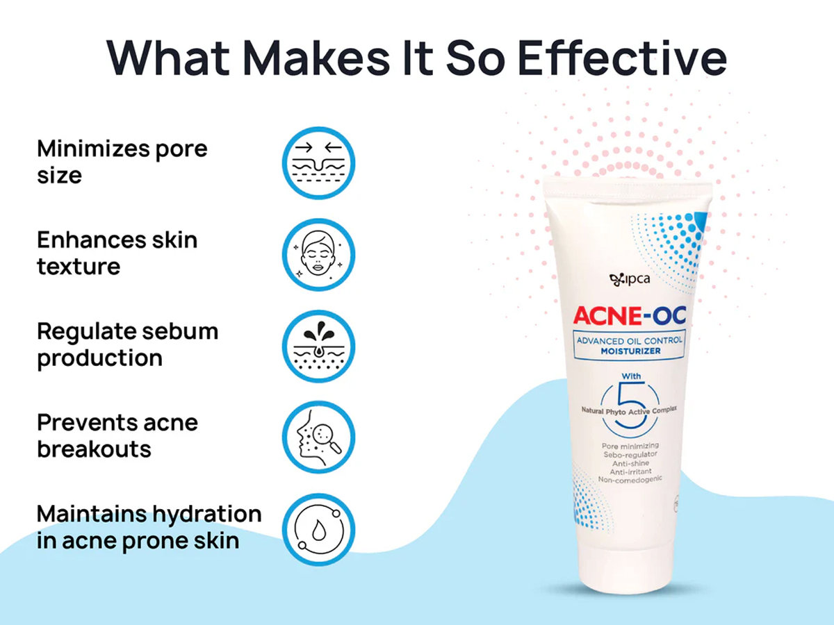 Acne-OC Moisturizer Cream 75 gm | With Natural Phyto Active Complex | Provides Hydration | Controls Oil | Minimize Pore Size | Lightweight & Non Greasy Formula | For Sensitive Acne Prone Skin, Pack of 1 Acne-OC Moisturizer Cream 75 gm | With Natural Phyto Active Complex | Provides Hydration | Controls Oil | Minimize Pore Size | Lightweight & Non Greasy Formula | For Sensitive Acne Prone Skin, Pack of 1