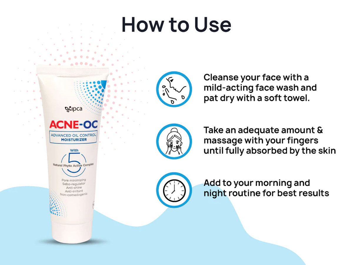 Acne-OC Moisturizer Cream 75 gm | With Natural Phyto Active Complex | Provides Hydration | Controls Oil | Minimize Pore Size | Lightweight & Non Greasy Formula | For Sensitive Acne Prone Skin, Pack of 1 Acne-OC Moisturizer Cream 75 gm | With Natural Phyto Active Complex | Provides Hydration | Controls Oil | Minimize Pore Size | Lightweight & Non Greasy Formula | For Sensitive Acne Prone Skin, Pack of 1