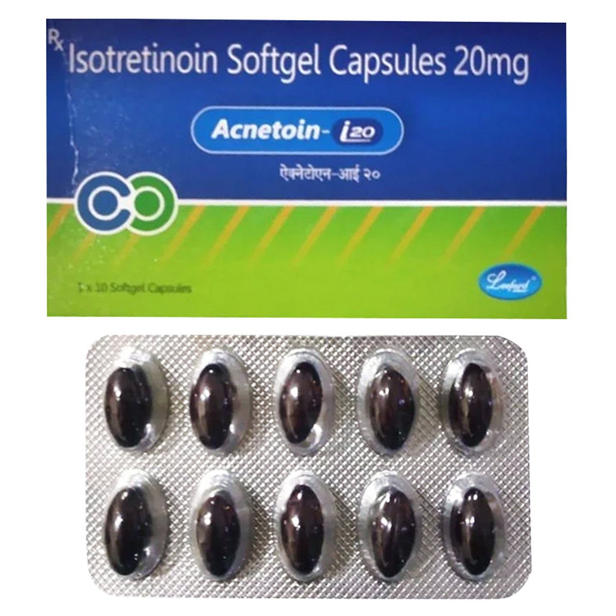 Buy Acnetoin-I 20 Softgel Capsule 10's Online
