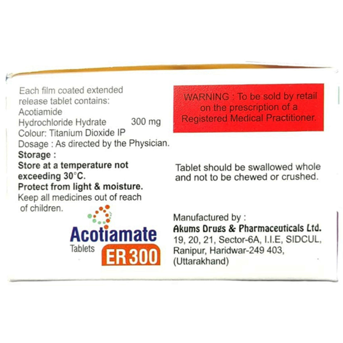 Acotiamate ER 300 Tablet 10's, Pack of 10 Acotiamate ER 300 Tablet 10's, Pack of 10