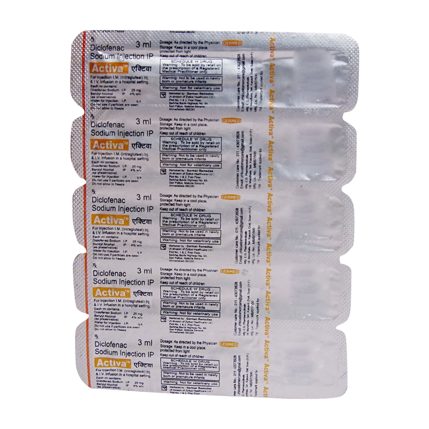 ACTIVA INJECTION 3ML, Pack of 1 Injection ACTIVA INJECTION 3ML, Pack of 1 Injection