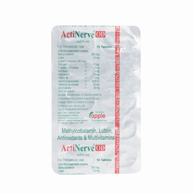 Actinerve OD Tablet 10's, Pack of 10