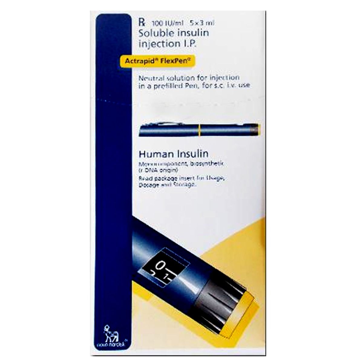 Actrapid 100IU/ml Flexpen 3 ml Price, Uses, Side Effects, Composition