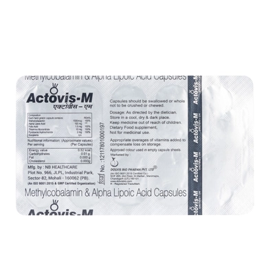 Actovis-M Capsule 10's, Pack of 10 CAPSULES