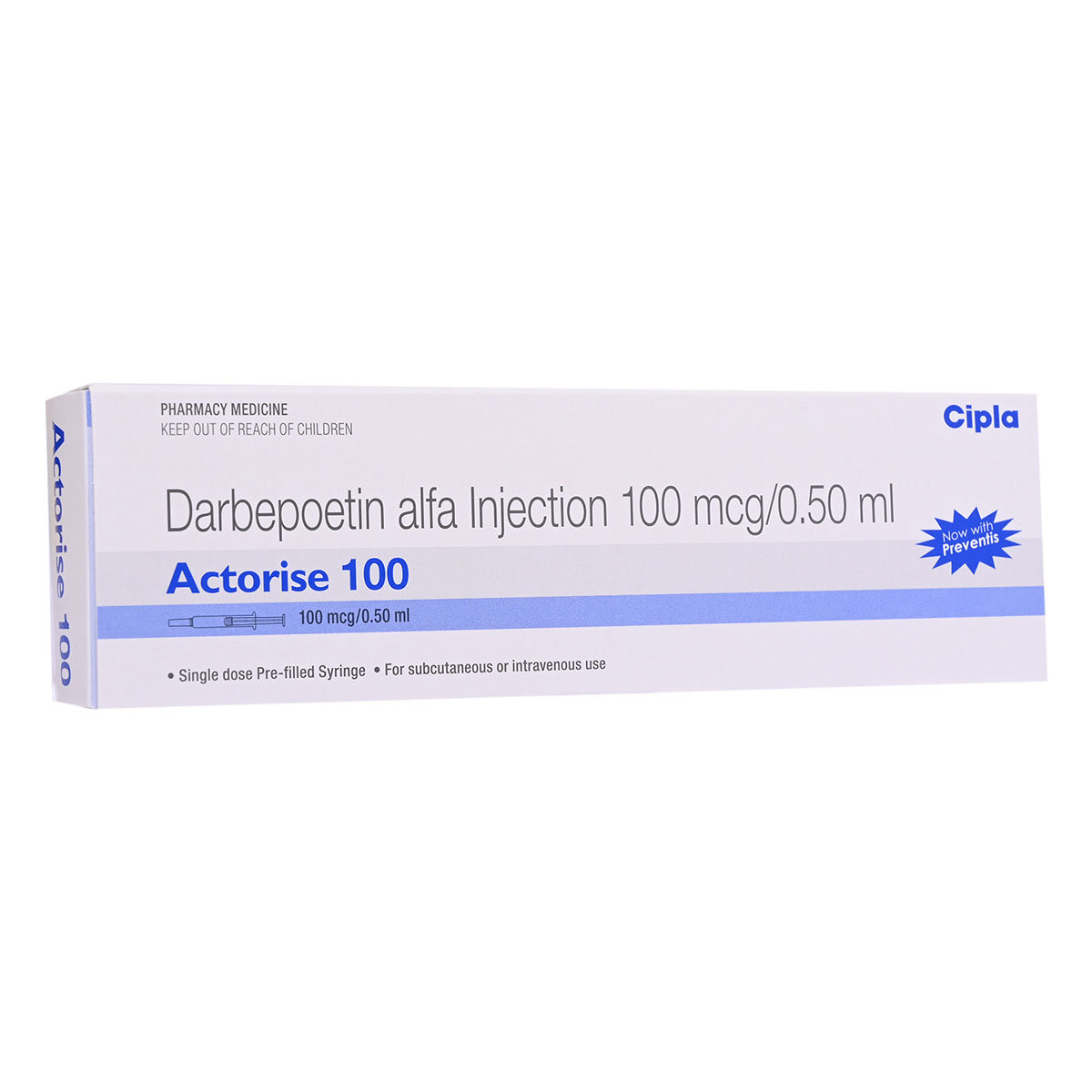 Actorise 100 mcg Injection 1's, Pack of 1 INJECTION Actorise 100 mcg Injection 1's, Pack of 1 INJECTION
