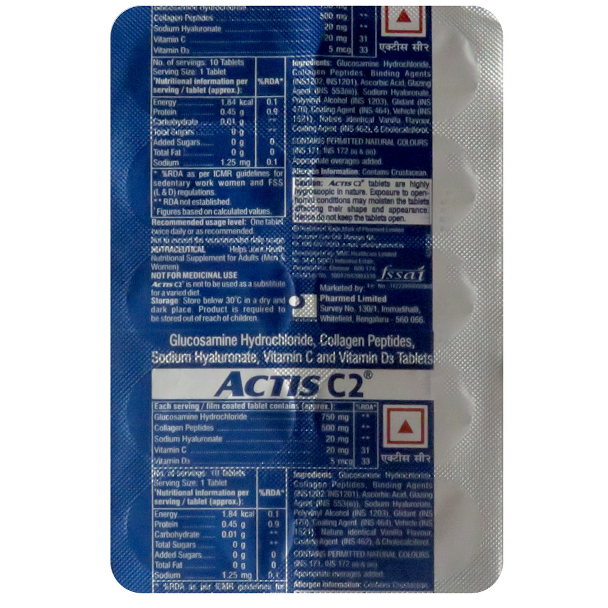 Actis C2 Tablet 10's, Pack of 10 Actis C2 Tablet 10's, Pack of 10