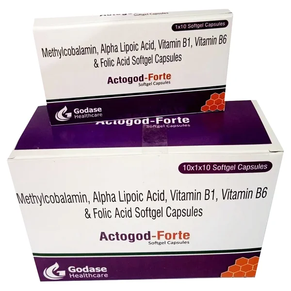 Actogod-Forte Softgel Capsule 10's, Pack of 10