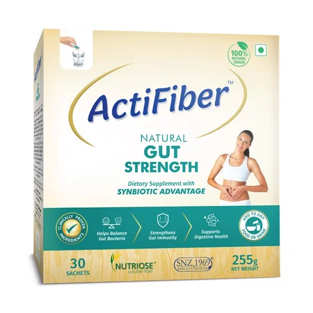 ActiFiber Natural Gut Strength, 255 gm (30 Sachets x 8.5 gm)