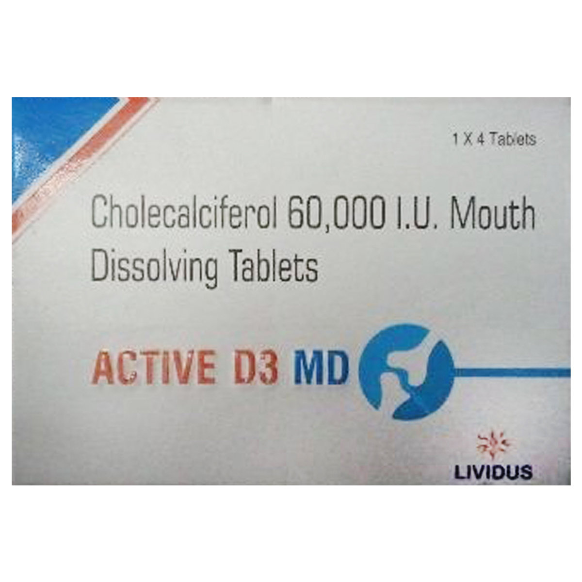 Active D3 MD Tablet 4's, Pack of 4 Active D3 MD Tablet 4's, Pack of 4