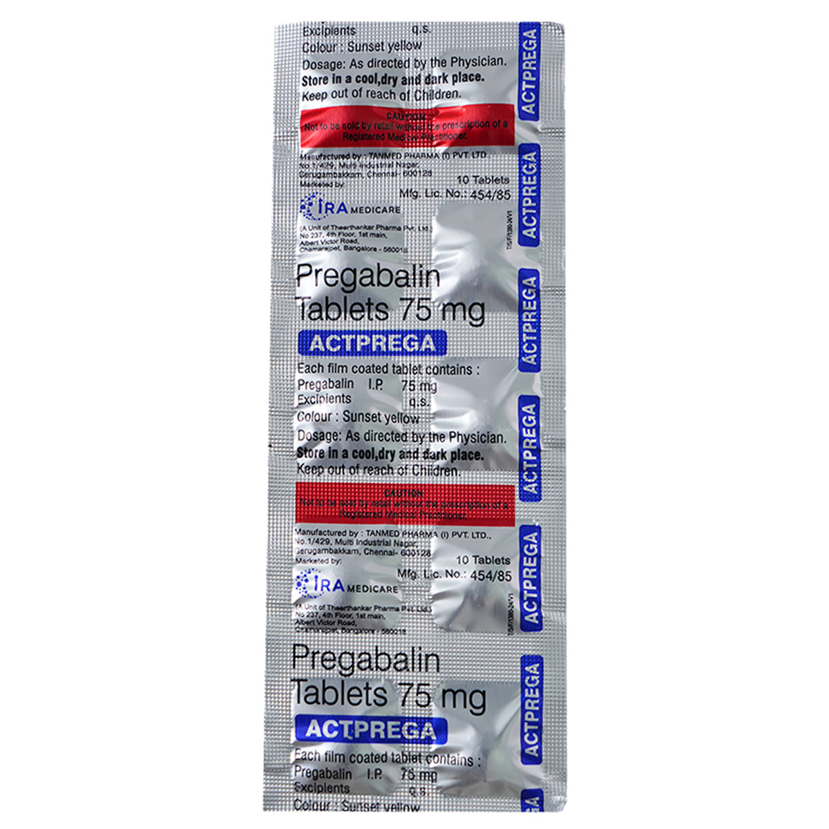 Actprega Tablet 10's, Pack of 10 Actprega Tablet 10's, Pack of 10