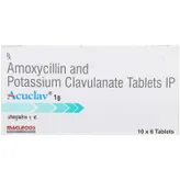 Acuclav 1 gm Tablet 6's, Pack of 6 TabletS