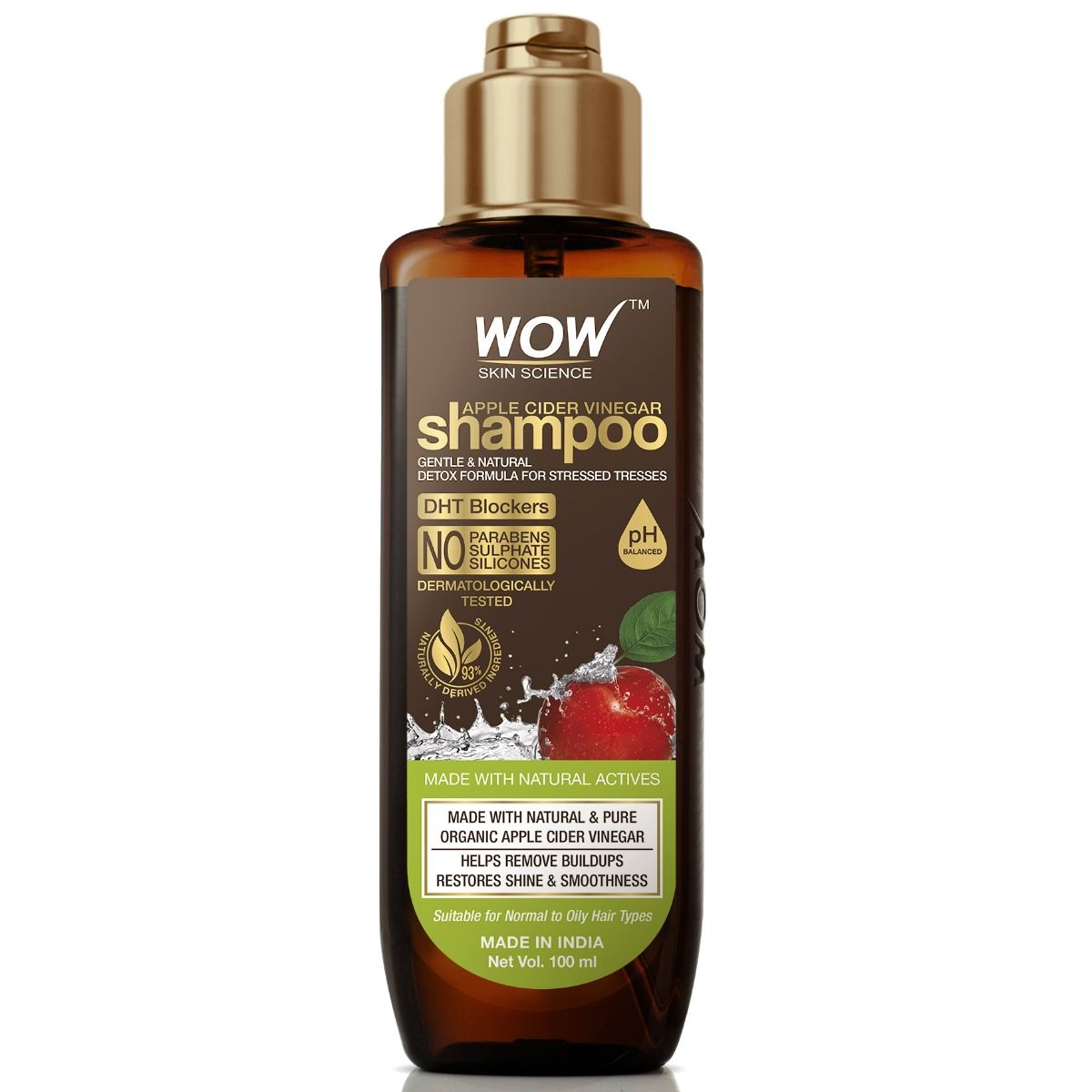 Wow Skin Science Apple Cider Vinegar Shampoo, 100 ml Price, Uses, Side