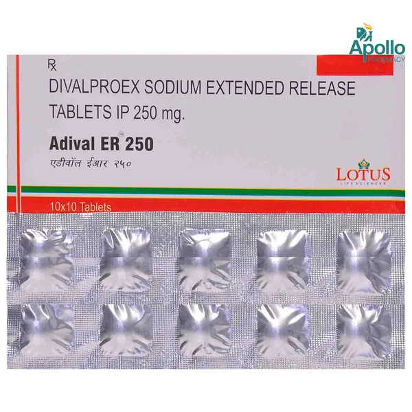 Adival ER 250 Tablet 10's