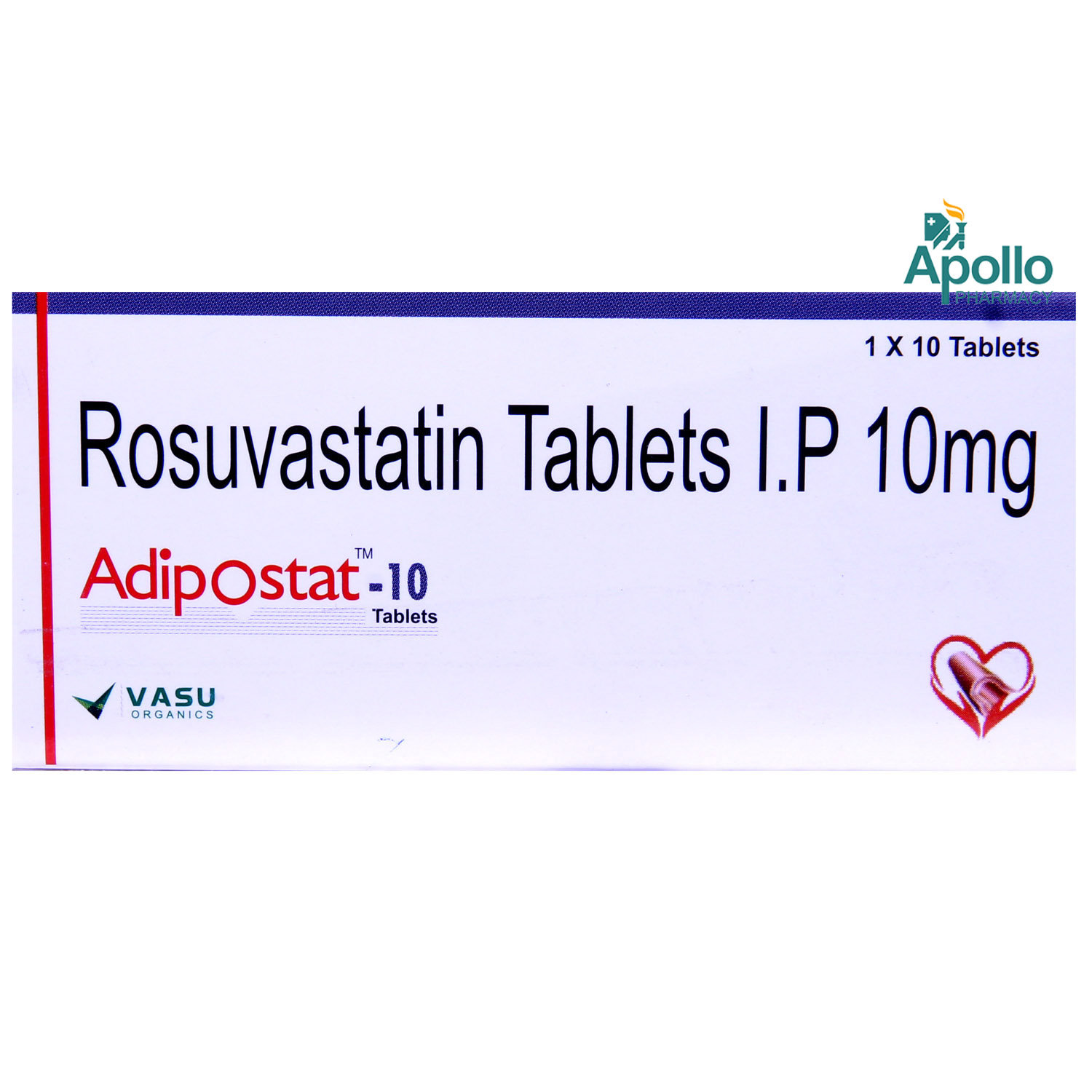 Adipostat-10mg Tablet 10's, Pack of 10 TabletS Adipostat-10mg Tablet 10's, Pack of 10 TabletS