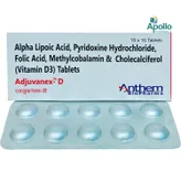 Adjuvanex-D Tablet 10's, Pack of 10 CapsuleS