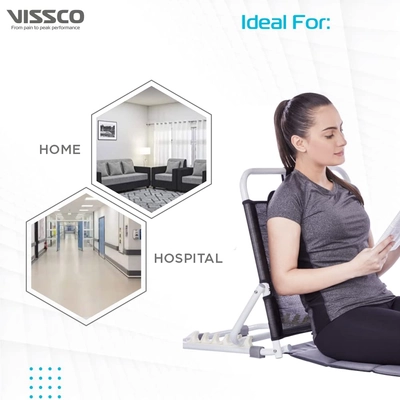 Vissco Adjustable New Orthopaedic Hospital Back Rest Universal 0116, 1 Count, Pack of 1