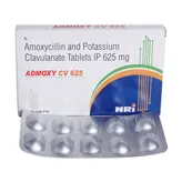 Admoxy Cv 625mg Tablet 10's, Pack of 10 TabletS