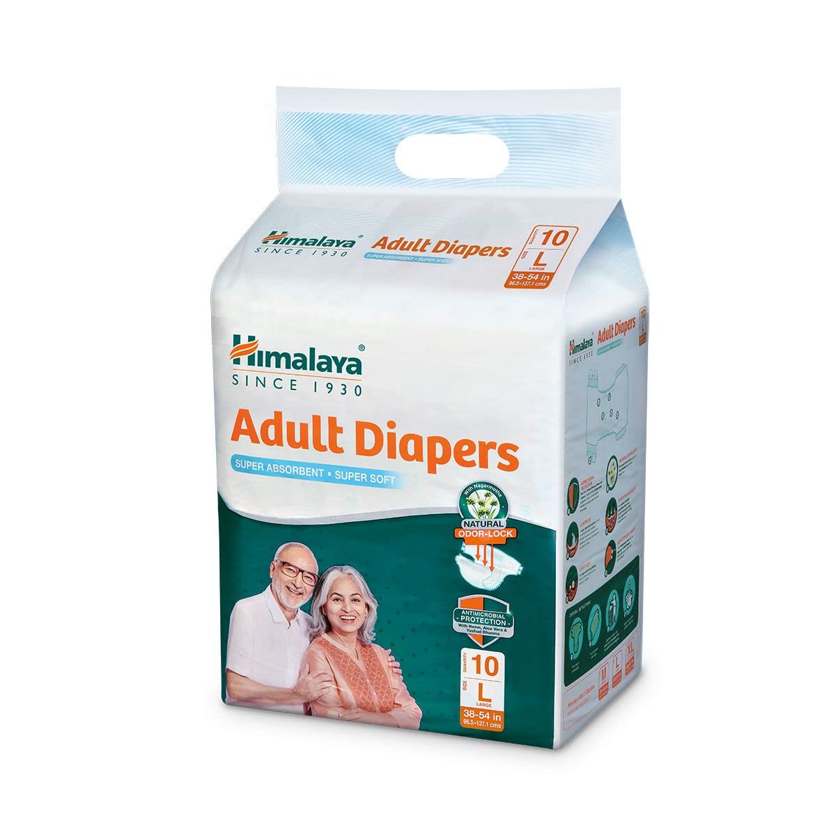 Himalaya Adult Diapers Large, 10 Count, Pack of 1 Himalaya Adult Diapers Large, 10 Count, Pack of 1