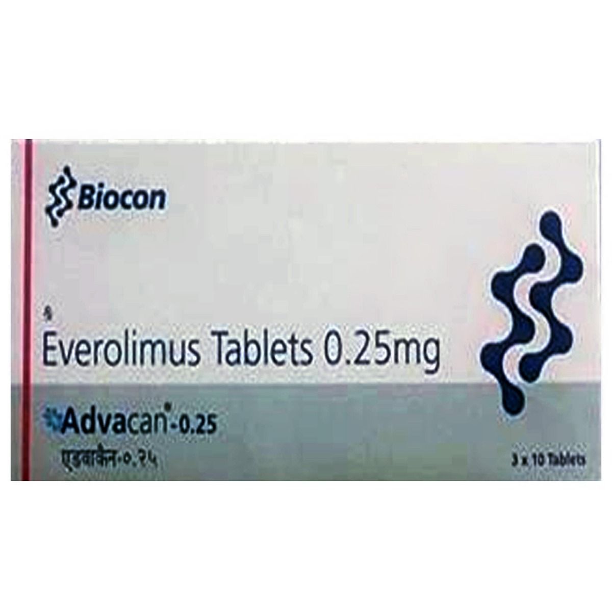 Buy Advacan 0.25 mg Tablet 10's Online