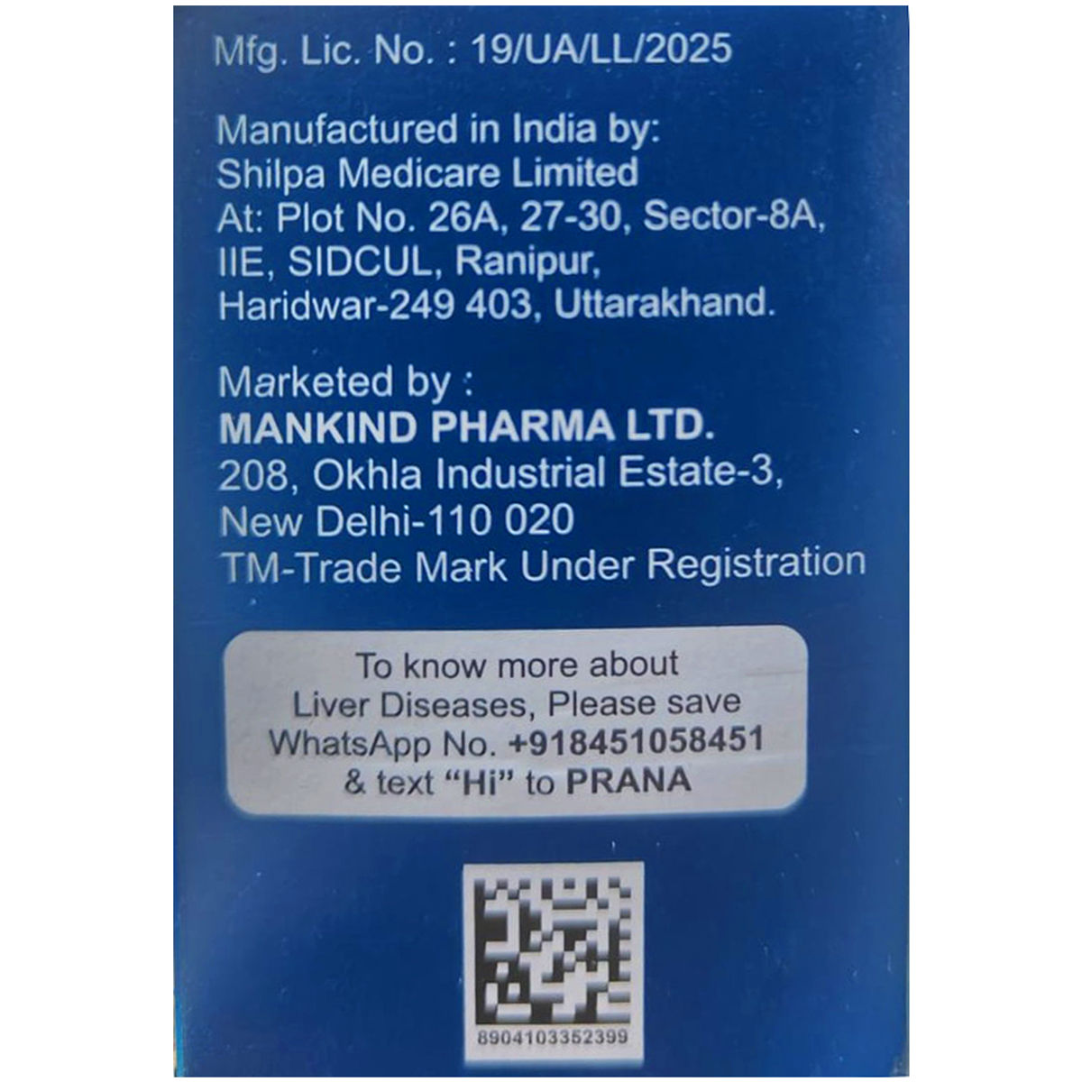 Buy AdvaUD Tablet 15's online | Uses, Side Effects, Price and ...