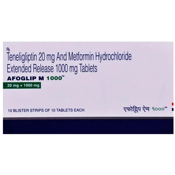 Afoglip M 1000 Tablet 10's, Pack of 10 TABLETS