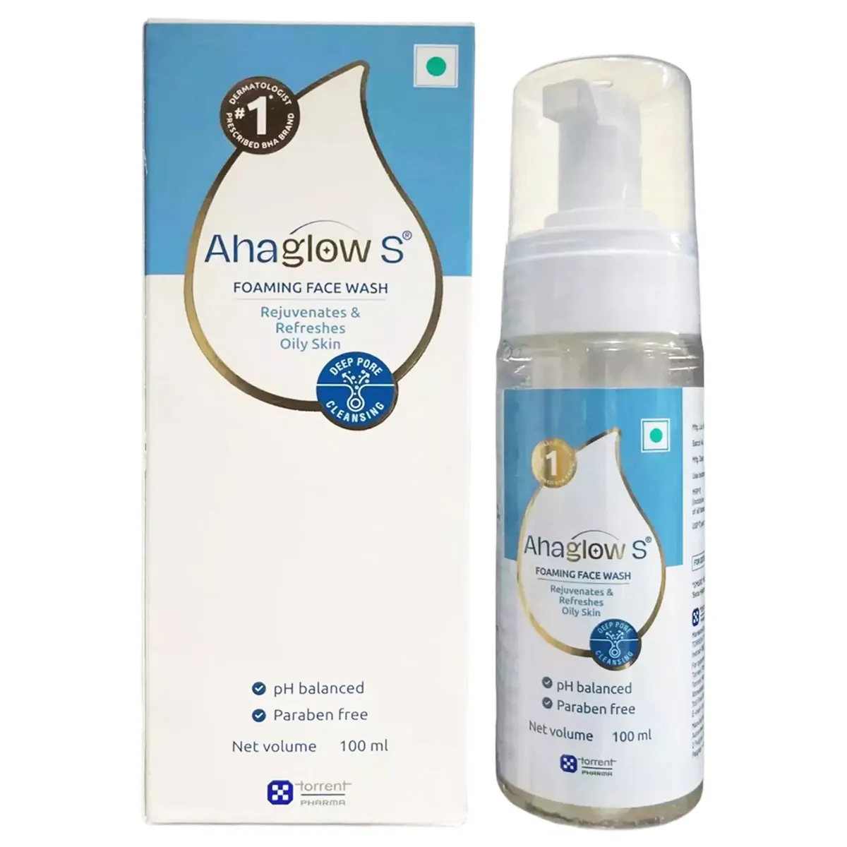 Ahaglow S Foaming Face Wash 100 ml Salicylic Acid Glycolic Acid Price,  Uses, Side Effects, Composition Apollo Pharmacy