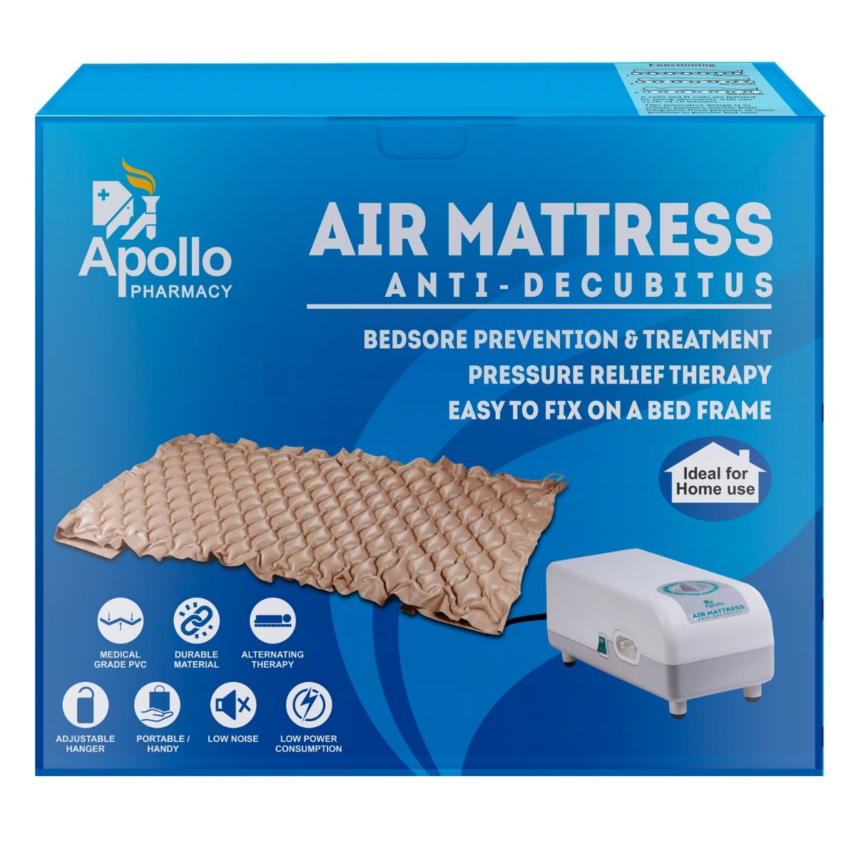 Apollo Pharmacy Air Mattress, 1 Count, Pack of 1 