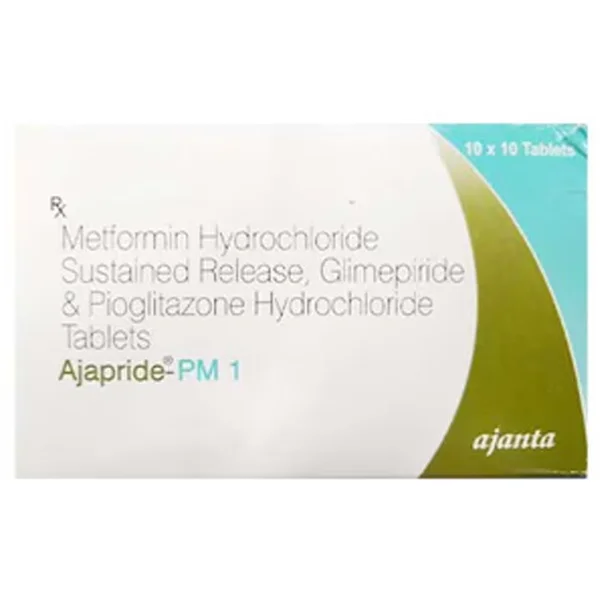 Ajapride-PM 1 Tablet 10's