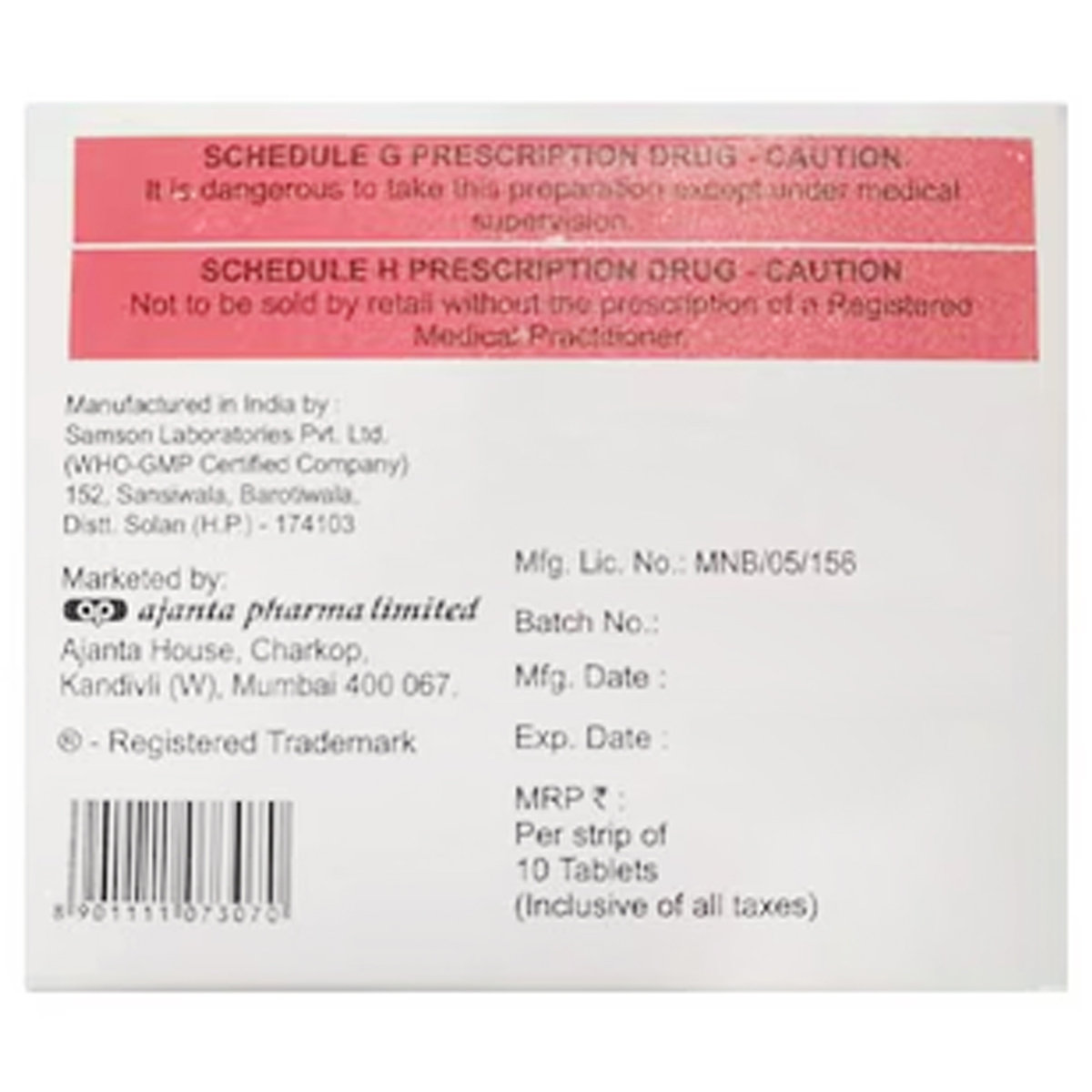 Ajapride-PM 1 Tablet 10's, Pack of 10 Ajapride-PM 1 Tablet 10's, Pack of 10