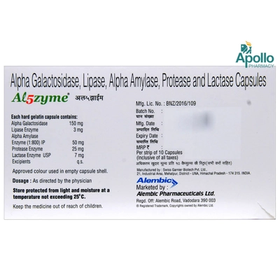 Al5Zyme Capsule 10's, Pack of 10 CAPSULES