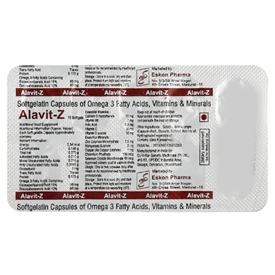 Alavit Z Softgel Capsule 10's, Pack of 10