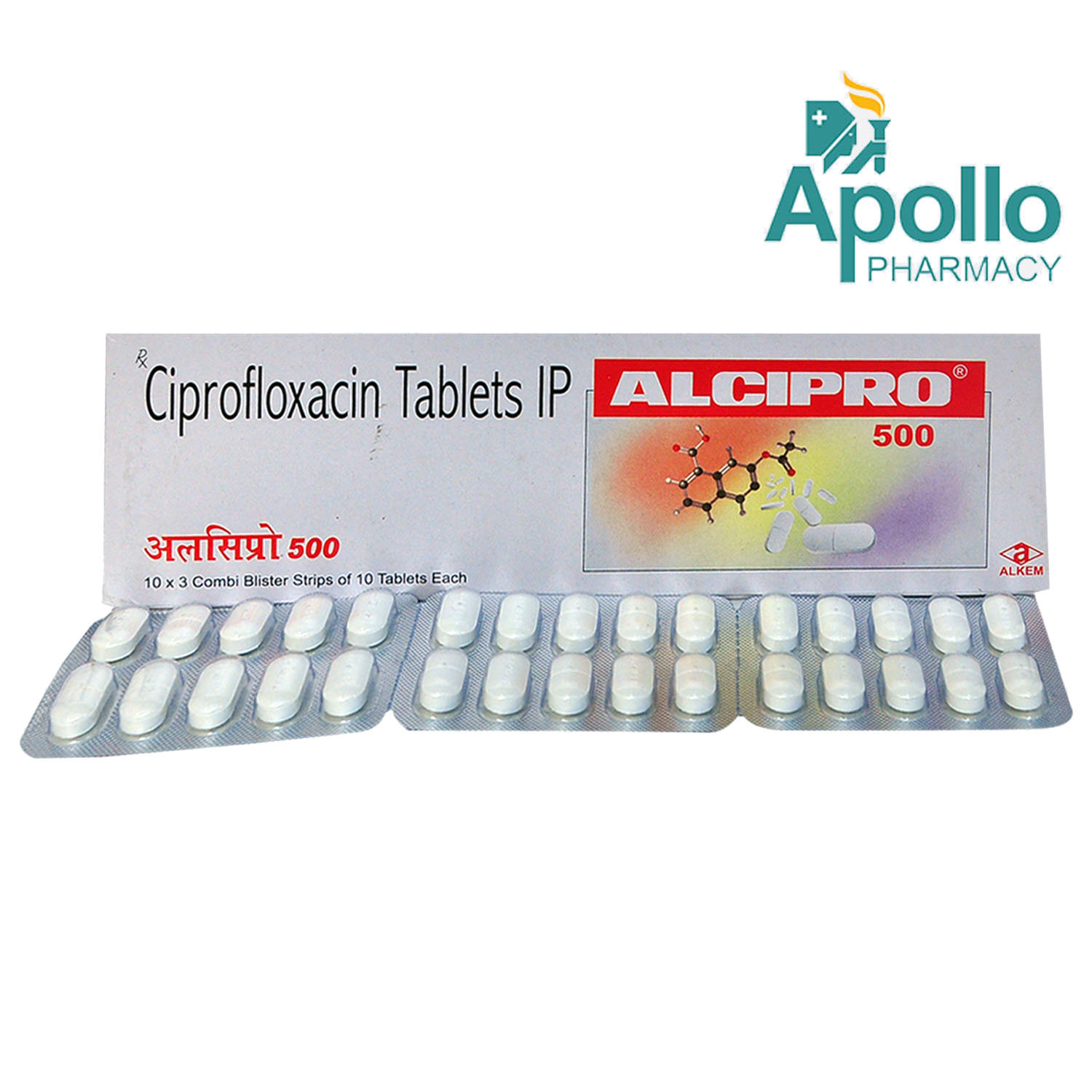 Alcipro 500 mg Tablet 10's, Pack of 10 TabletS Alcipro 500 mg Tablet 10's, Pack of 10 TabletS