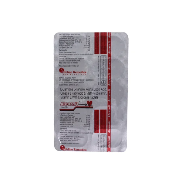 Alcarnit Tablet 10's, Pack of 10