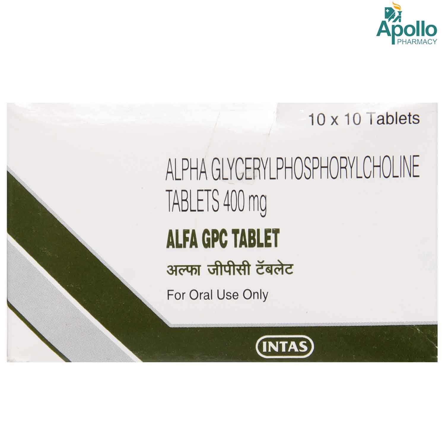 Alfa GPC Tablet 10's, Pack of 10 TABLETS Alfa GPC Tablet 10's, Pack of 10 TABLETS