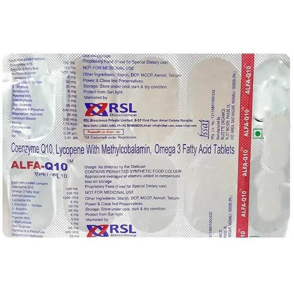 Alfa-Q10 Tablet 10's