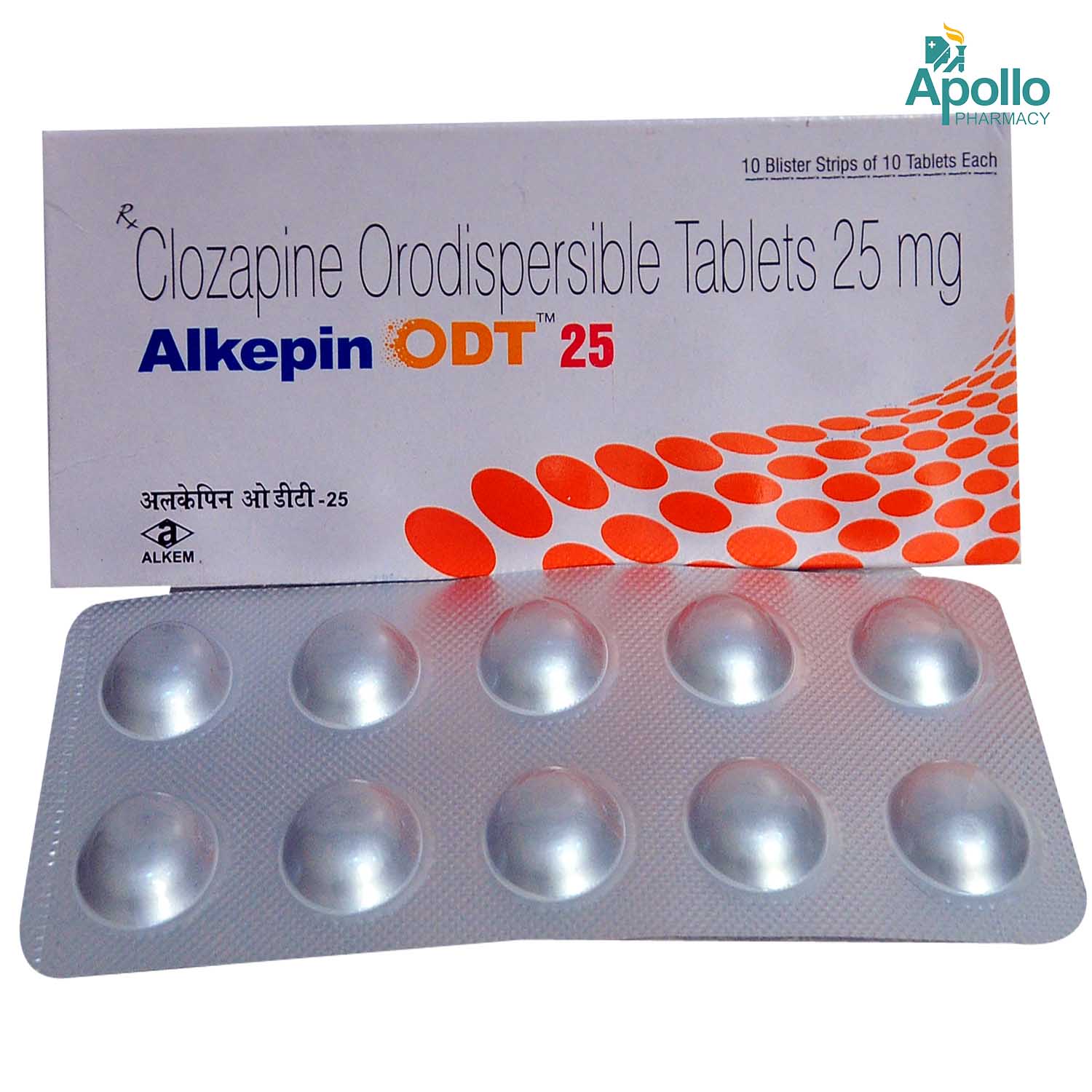 ALKEPIN ODT 25MG TABLET 10'S, Pack of 10 TabletS ALKEPIN ODT 25MG TABLET 10'S, Pack of 10 TabletS
