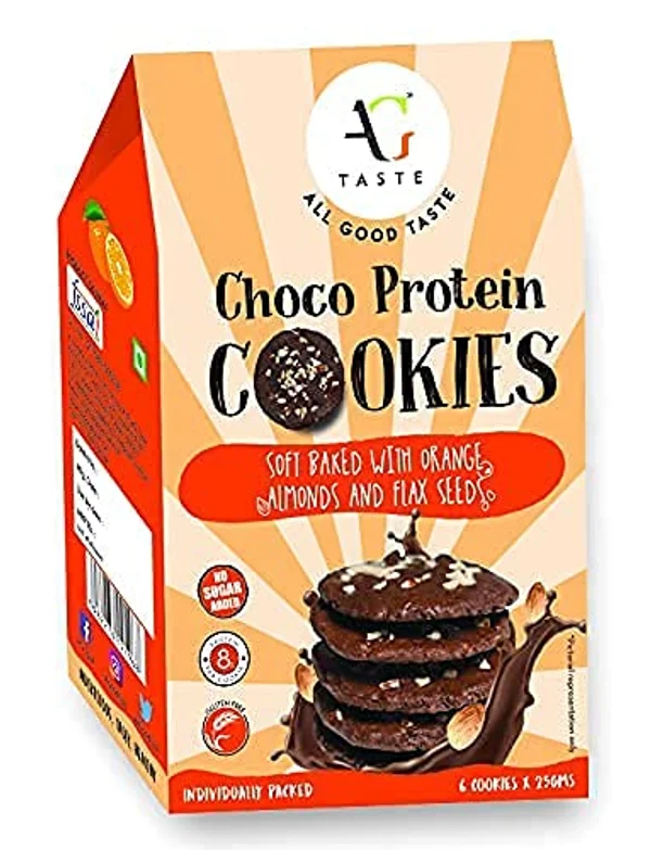 All Good Choco Orange Protein Cookies, 150 gm, Pack of 1