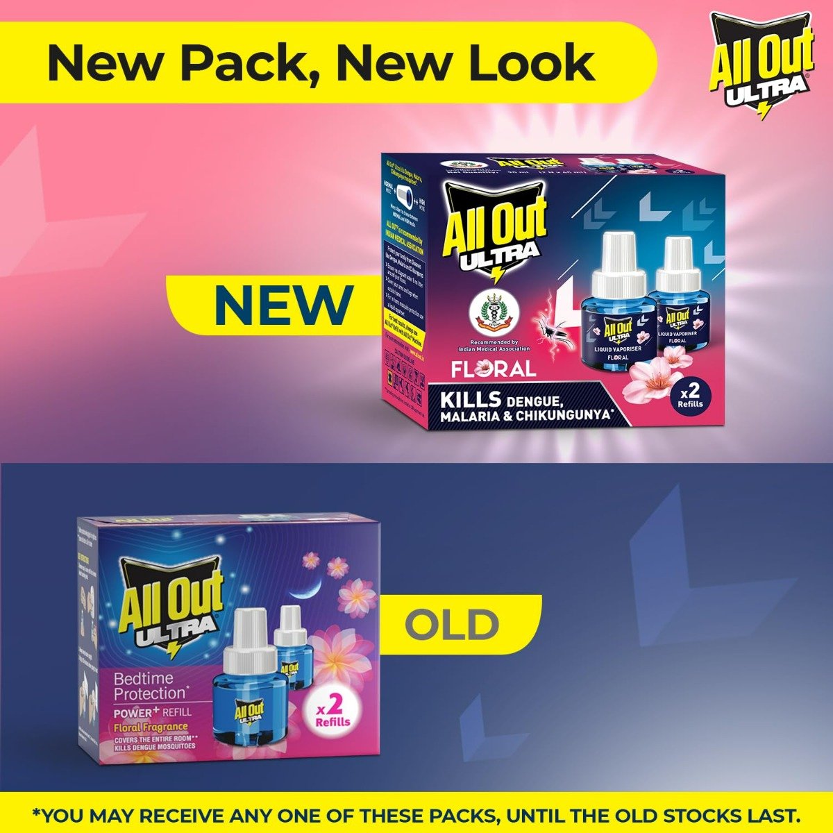 All Out Ultra Floral Mosquito Repellant Refill, 90 ml (2x45 ml), Pack of 1 All Out Ultra Floral Mosquito Repellant Refill, 90 ml (2x45 ml), Pack of 1