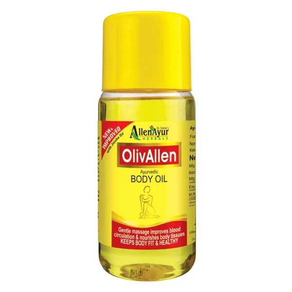 Allens Olivallen Body Massage Oil, 100 ml, Pack of 1