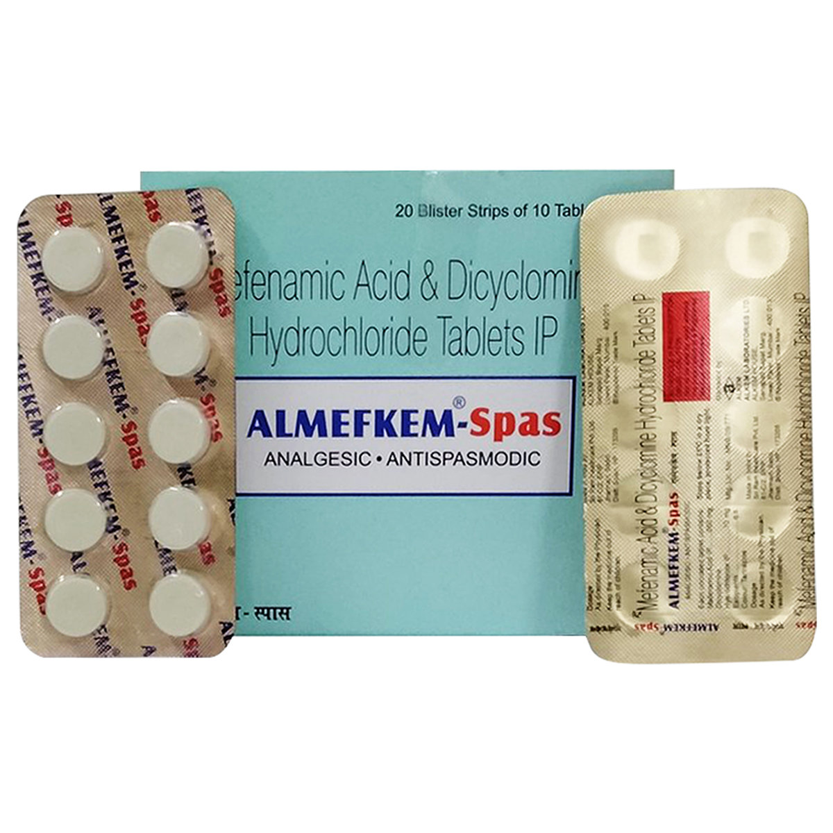Almefkem Spas Tablet 10's, Pack of 10 TABLETS Almefkem Spas Tablet 10's, Pack of 10 TABLETS