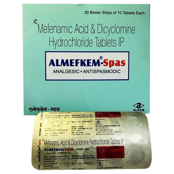 Almefkem Spas Tablet 10's, Pack of 10 TABLETS