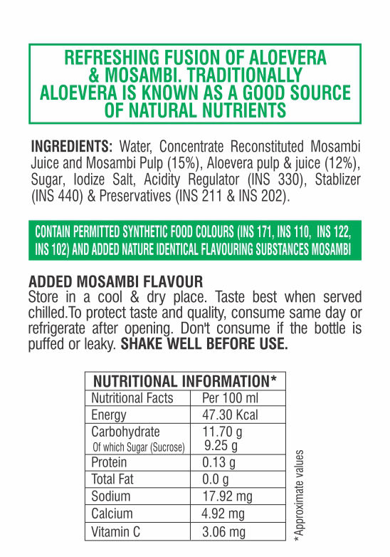 Apollo Pharmacy AloeMosambi Fruit Juice, 3x300 ml Price, Uses, Side