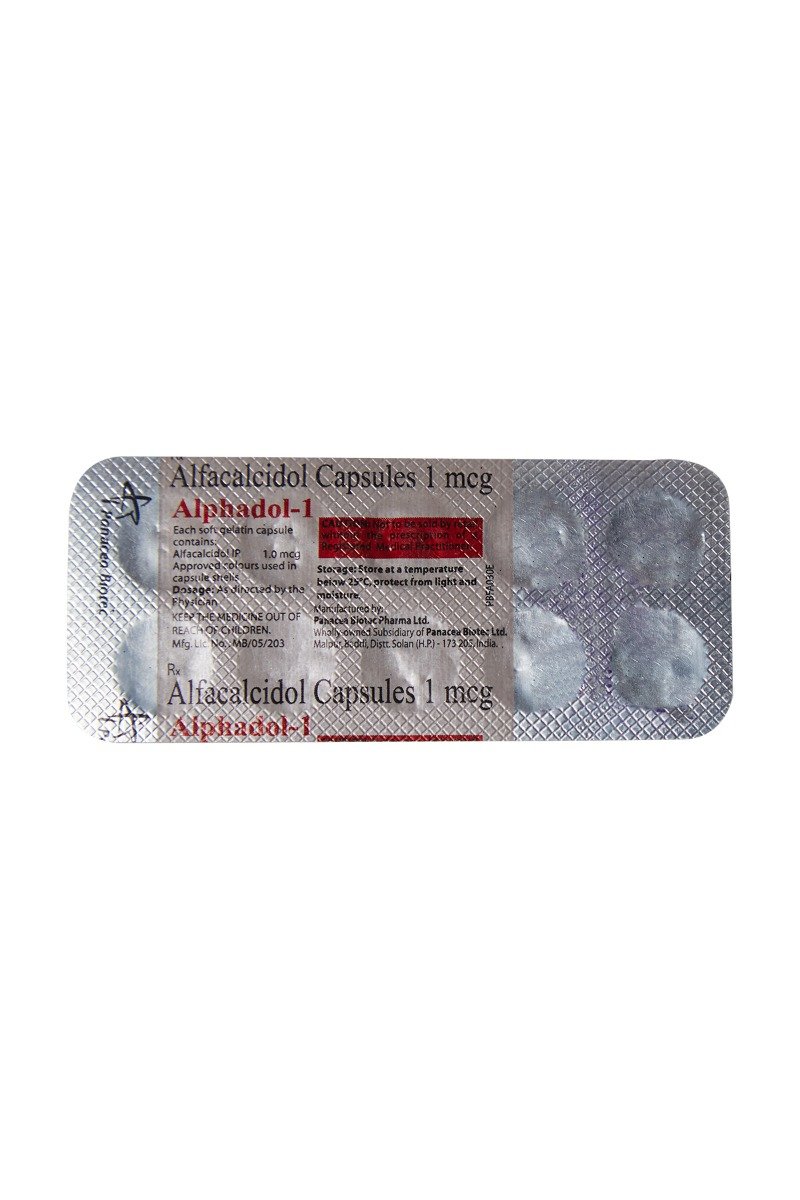 Alphadol 1 Capsule 10's, Pack of 10 CAPSULES Alphadol 1 Capsule 10's, Pack of 10 CAPSULES