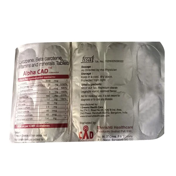 Alpha Cad Capsule 10's